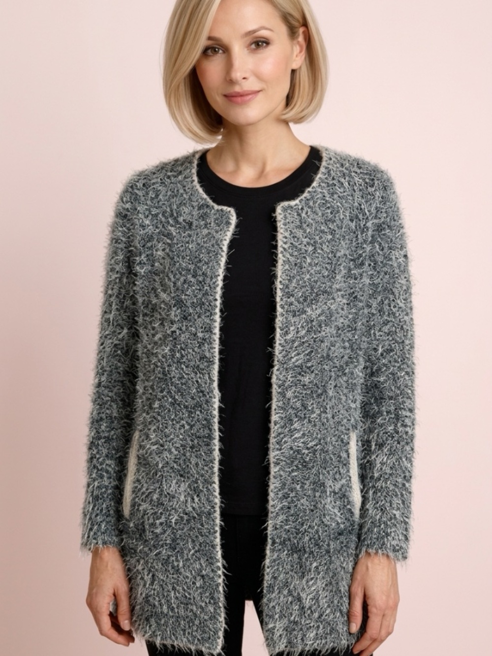 Andrea Sassi Firenze Vintage Chic Y2K Chiengora Dog Hair Exquisite Sweater-S